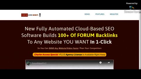 ForumLinkRobot – Get 100+ forum backlinks to every website/URL you submit