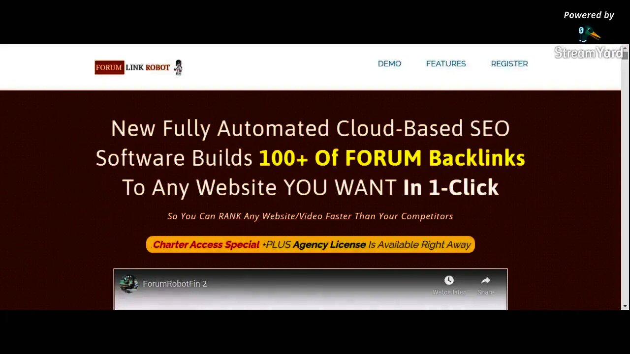 ForumLinkRobot – Get 100+ forum backlinks to every website/URL you submit