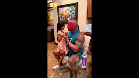 ROCK VERY HAPPY WITH DAUGTHER