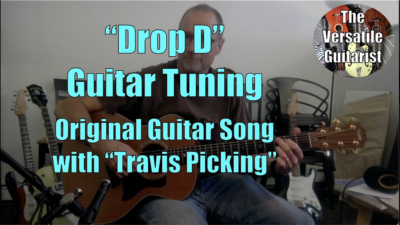 Original Acoustic Guitar Song - Drop D Guitar Tuning - Travis Picking - Unique harmonics