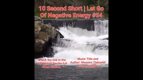 10 Second Short Of Let Go Of Negative Energy | #meditation #shorts #shortsvideo #waterfall #54