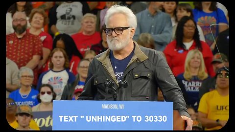 Deranged man opens for Obama & Walz rally in Madison WI - October 22, 2024