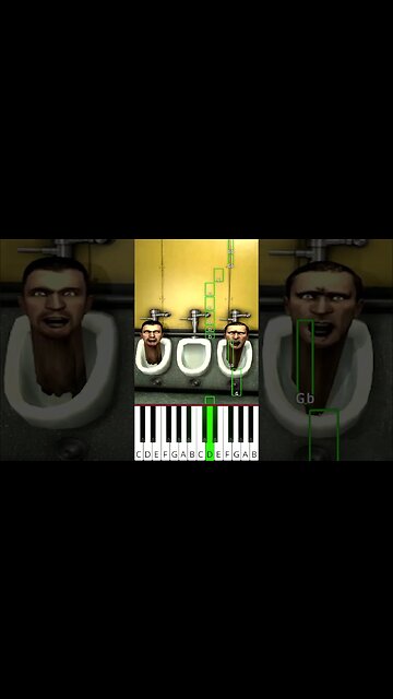 skibidi toilet 2 - Octave Piano Tutorial