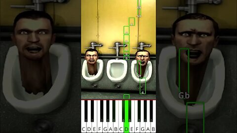 skibidi toilet 2 - Octave Piano Tutorial