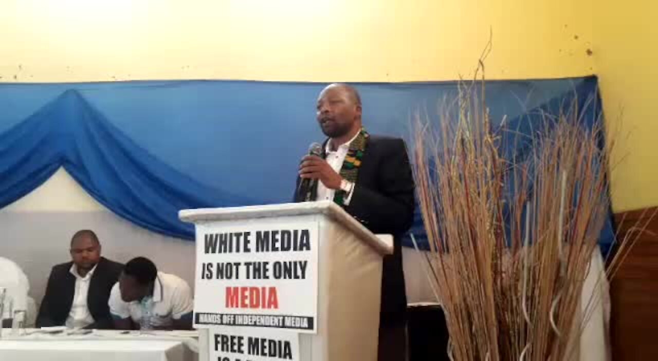 SOUTH AFRICA - Johannesburg - Support for Sekunjalo Independent Media (videos) (CL4)