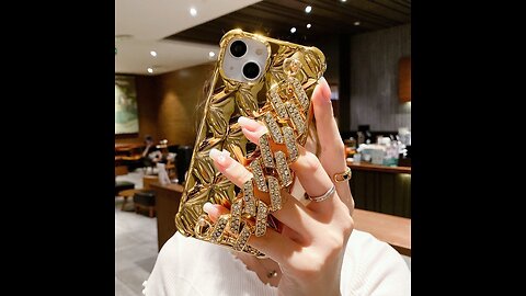 Glitter Golden Strap Phone Cases for Iphone