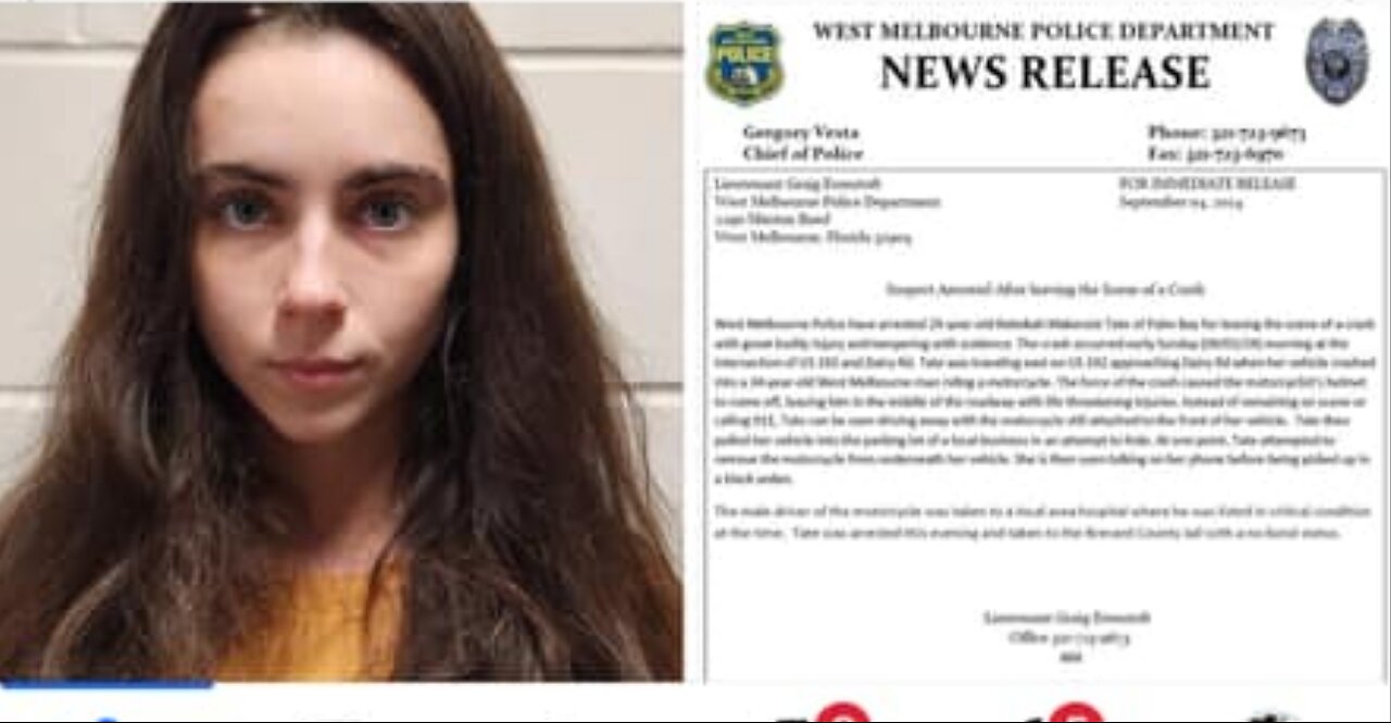 Rebekah Makenzie Tate Ballroom Dancer Arrested After Crashing Into Motorcycle And Driving Off