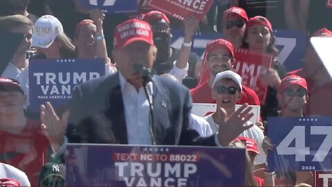 President Trump speaks at a rally in Wilmington, North Carolina ~ September 21 2024
