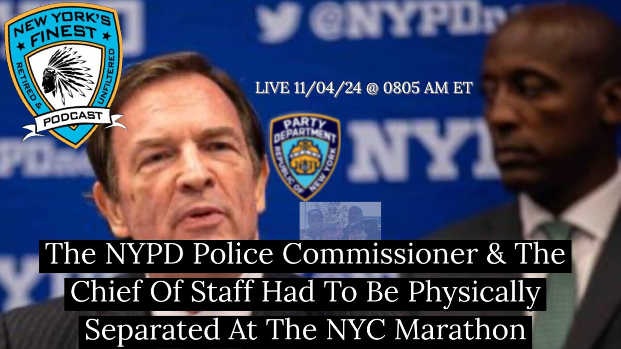 The NYPD Police Commissioner and his Chief of Staff Had To Be Physically Separated at NYC Marathon