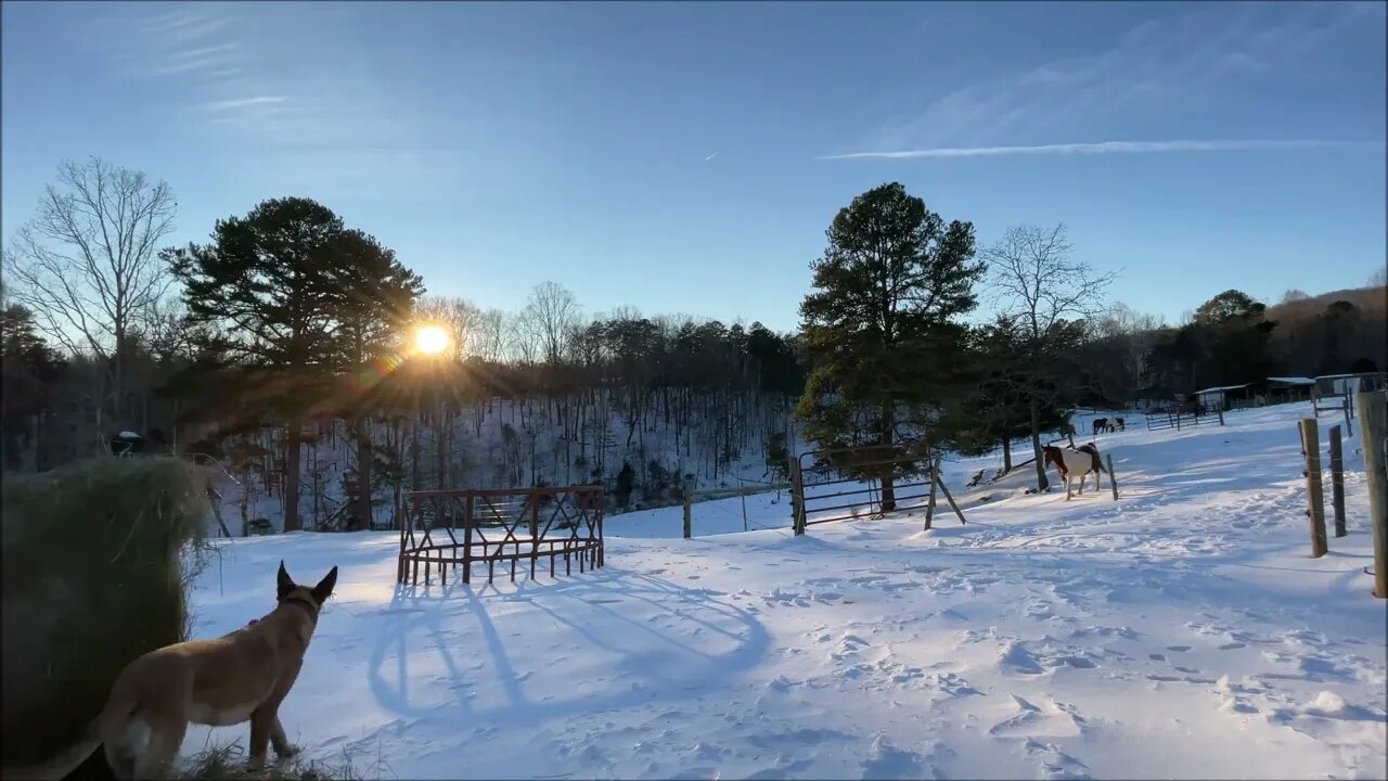 Sunset Snow
