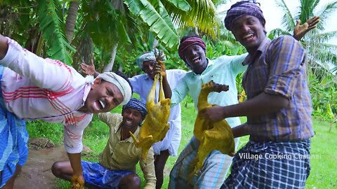 TURKEY FRY _ INDIAN Style Turkey Recipe Cooking in Village _ Traditional Vaan Kozhi Varuval Recipe