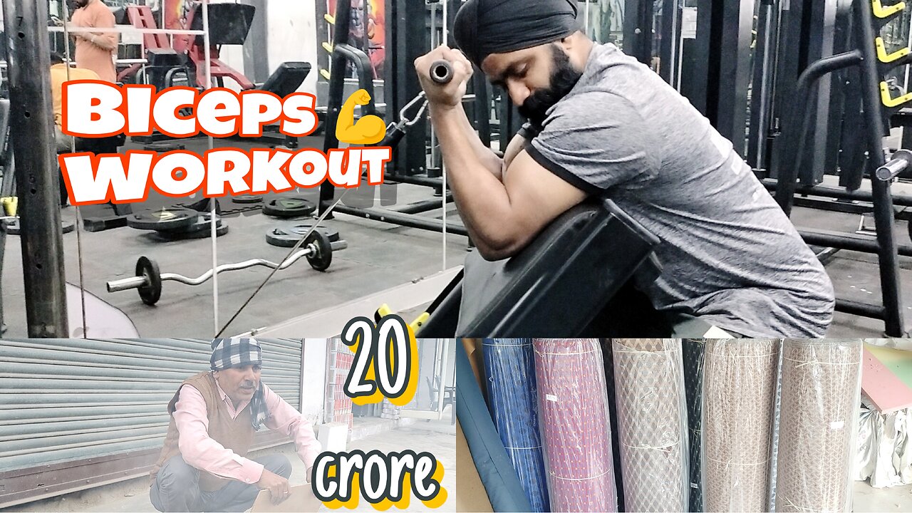 biceps workout / thand bhot jada h