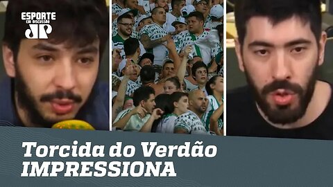 Torcida do Verdão IMPRESSIONA repórteres: "SENSACIONAL!"
