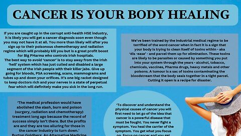 Cancer Explained: Fear Is The Killer, Not Tumours
