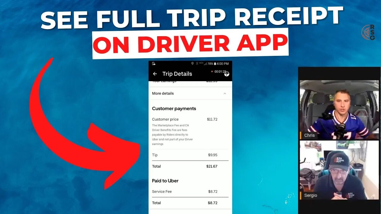 How To Check The Passenger Receipt Right After Trip Ends On Uber Driver App
