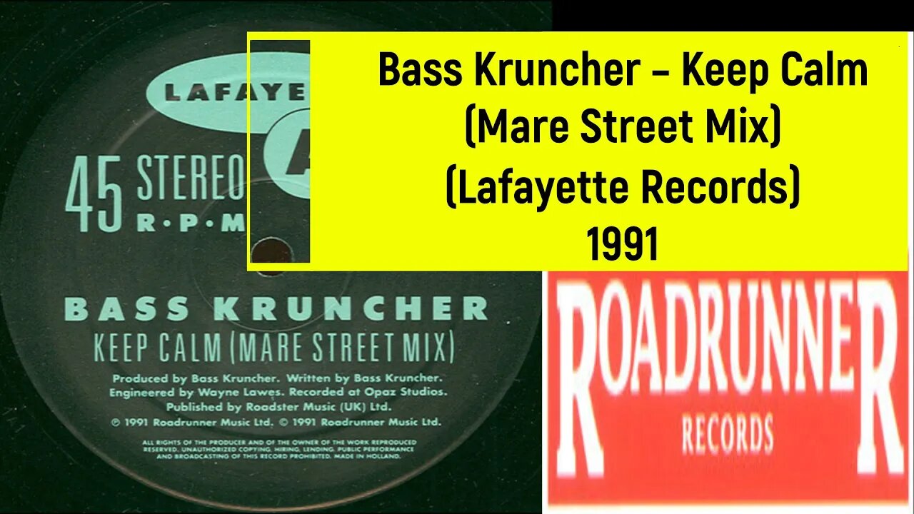 Bass Kruncher – Keep Calm (Mare Street Mix)