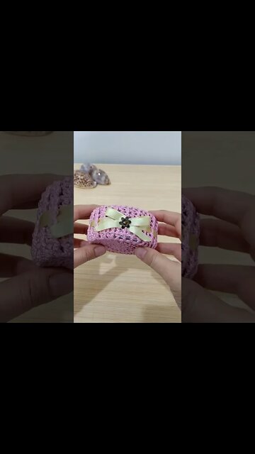 A Crochet Pink Can's Cover #shorts