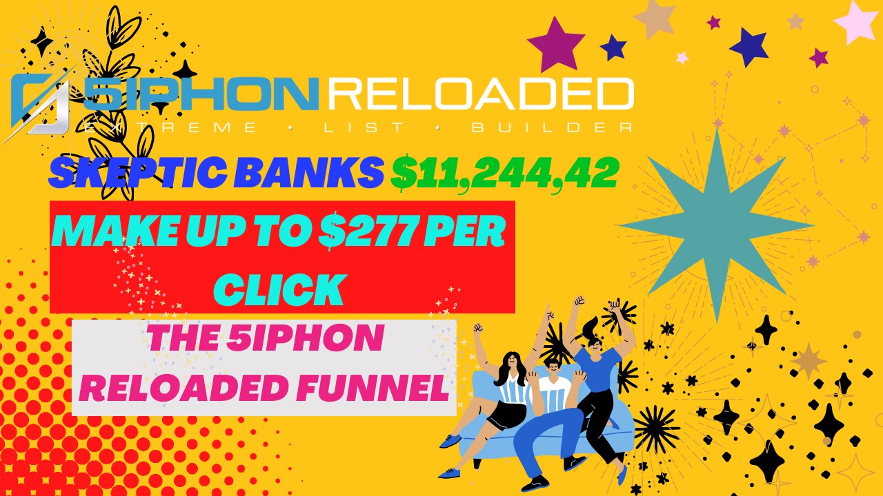$277 per click and qualify for $1,000's in JV prizes with 5iphon RELOADED PRO