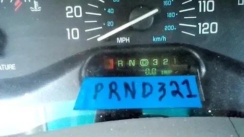 Small Trick to maybe get PRND123 to work Buick Century Custom.