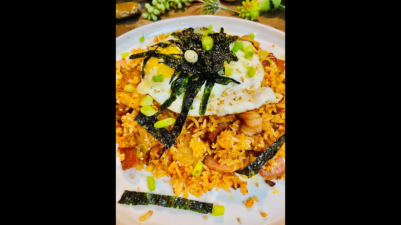 Kimchi Fried Rice 韩国辣白菜炒饭