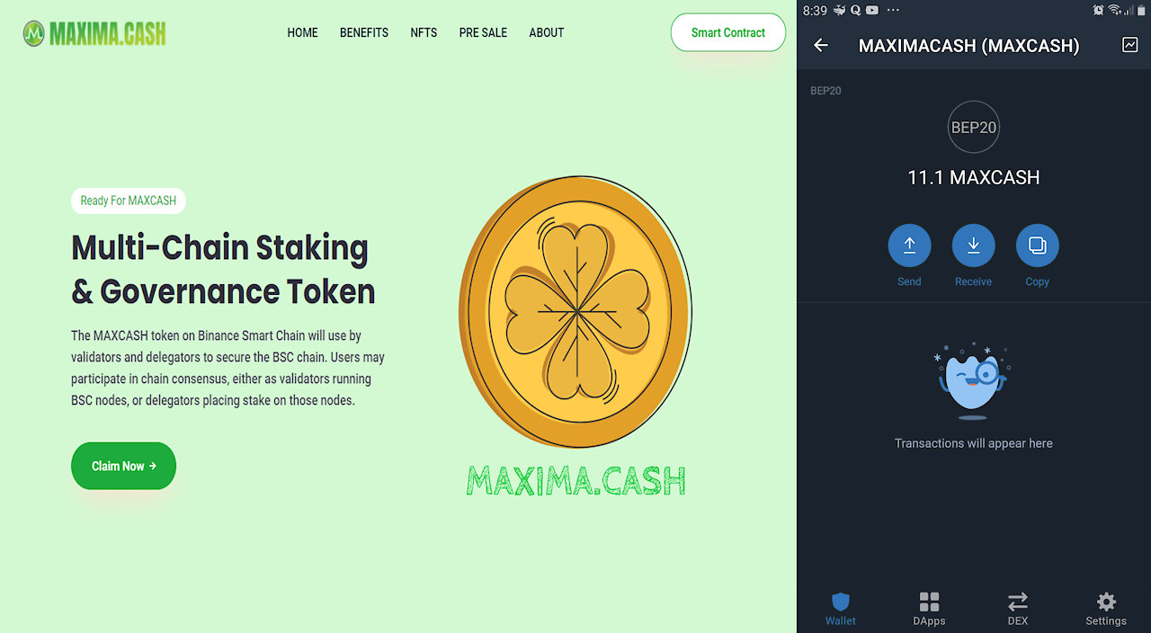 How to Claim 11.1 MAXCASH Token in Trust Wallet | Trust Wallet Airdrop | how to make money