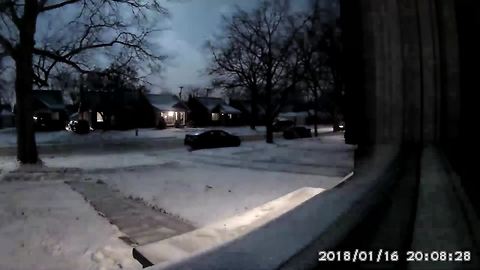 Flash in the sky, meteor, Michigan