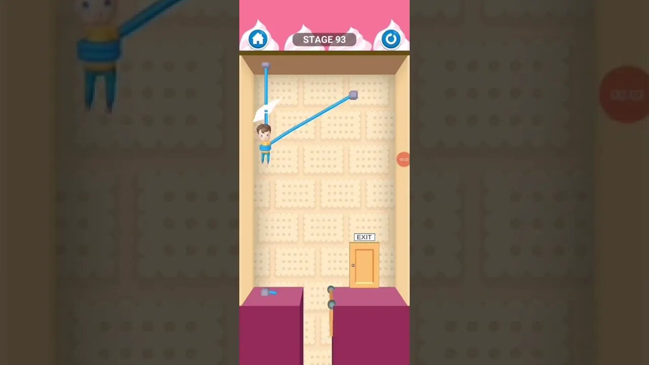 rescue cut rope puzzle 😎 #shorts