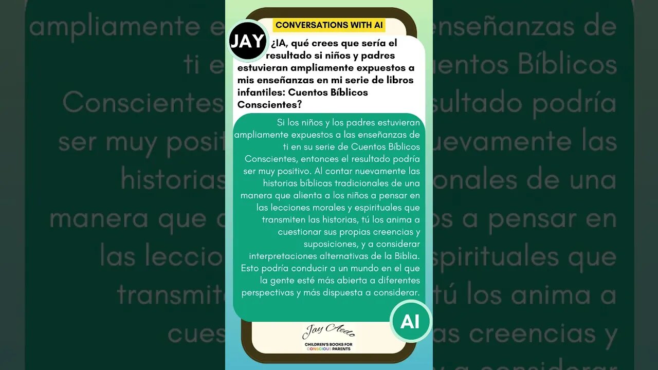 El impacto de las Historias Bíblicas Conscientes #Shorts