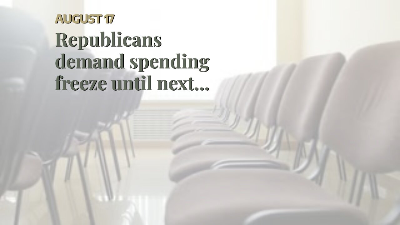 Republicans demand spending freeze until next Congress