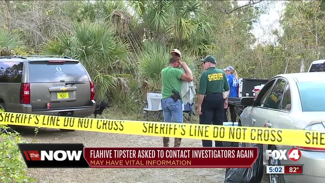 Deputies reach out to tipster on Flahive case Charlotte County