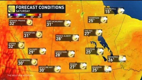 Prairies reach for 30°C, but with the heat comes thunderstorms