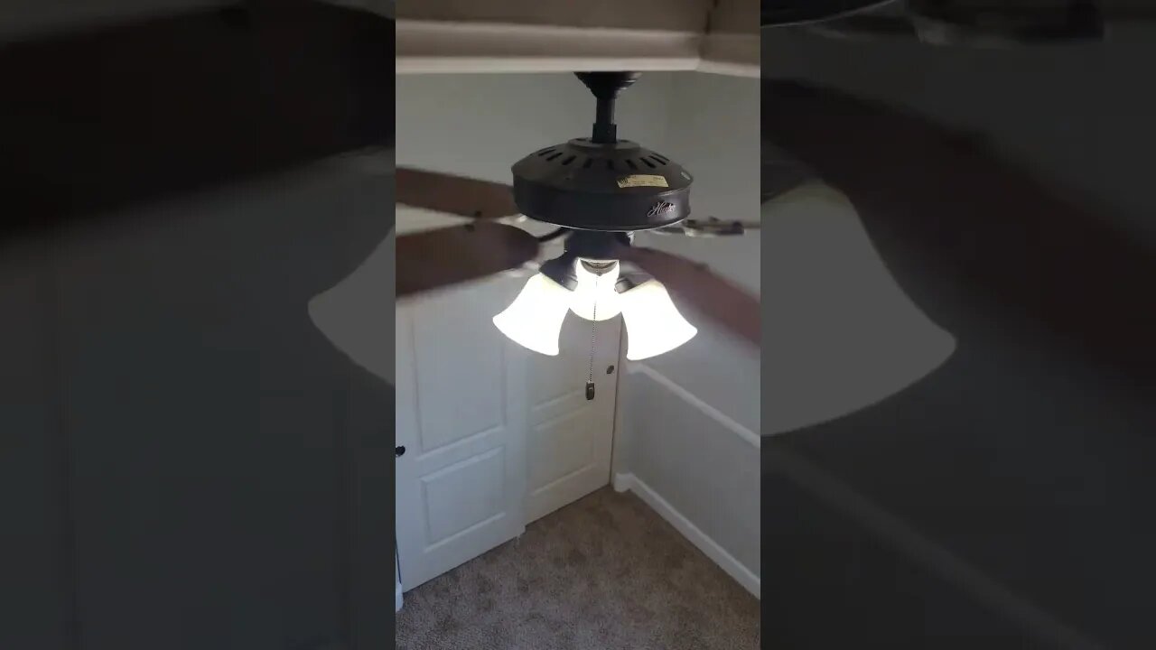 Be careful crawling out of the attic at this house. #fan #dangerous