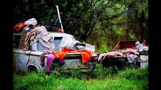 Interior de carro é uma verdadeira lixeira