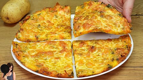 Better than pizza. Just grate 1 potato. Simple, cheap and very tasty. ASMR