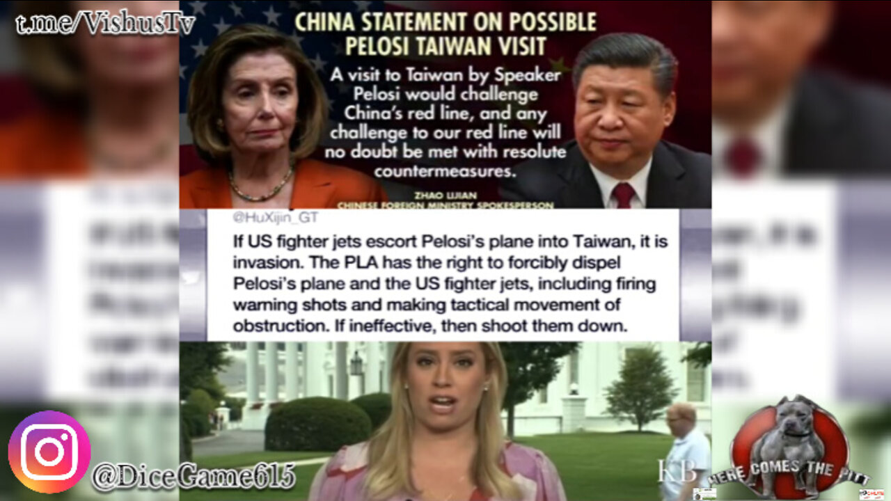 China Statement On Possible Pelosi Taiwan Visit #VishusTv 📺