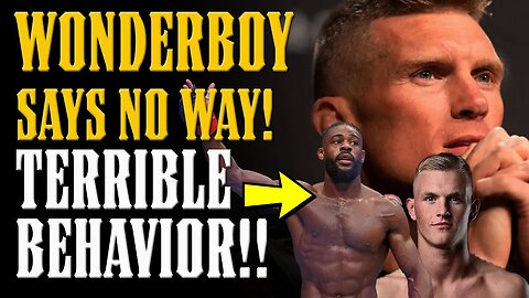 Aljamain Sterling PUNKED by Boston FANS! Wonderboy Thompson REFUSES to Fight Ian Garry!!