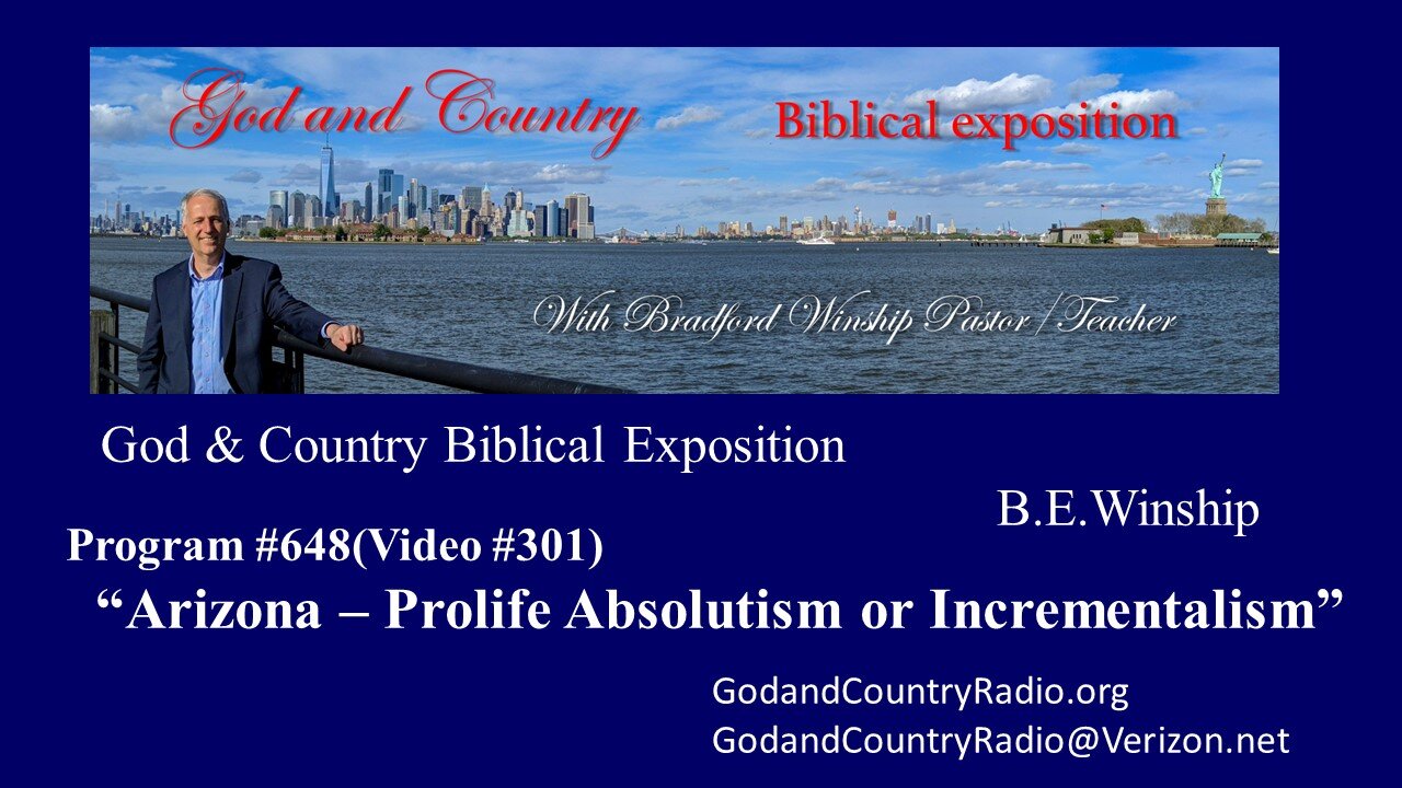 301 - Arizona Prolife Absolutism or Incrementalism?