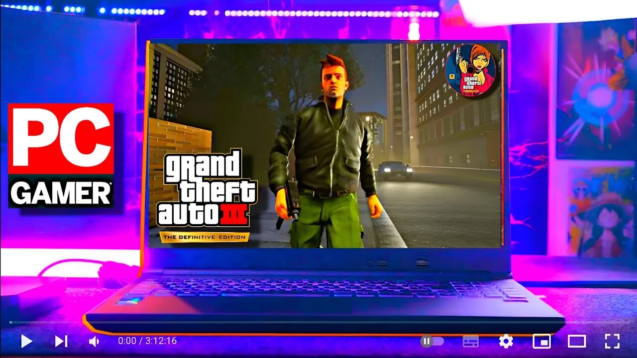 GTA III - Game Play Teste no ACER NITRO 5 - i7-9750H - GTX1650 (4GB)