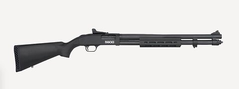 MOSSBERG 590S PUMP ACTION 12 GAUGE SHOTGUN WITH GHOST RING SIGHT, BLACK - 51602