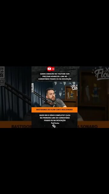 BOLSONARO DO FLOW #shorts #bolsonaro #flowpodcast #bolsonaronoflow #campanhapolítica