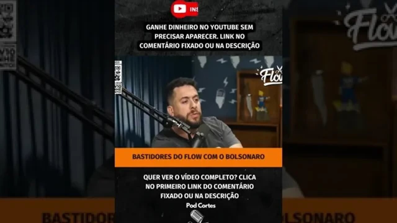 BOLSONARO DO FLOW #shorts #bolsonaro #flowpodcast #bolsonaronoflow #campanhapolítica