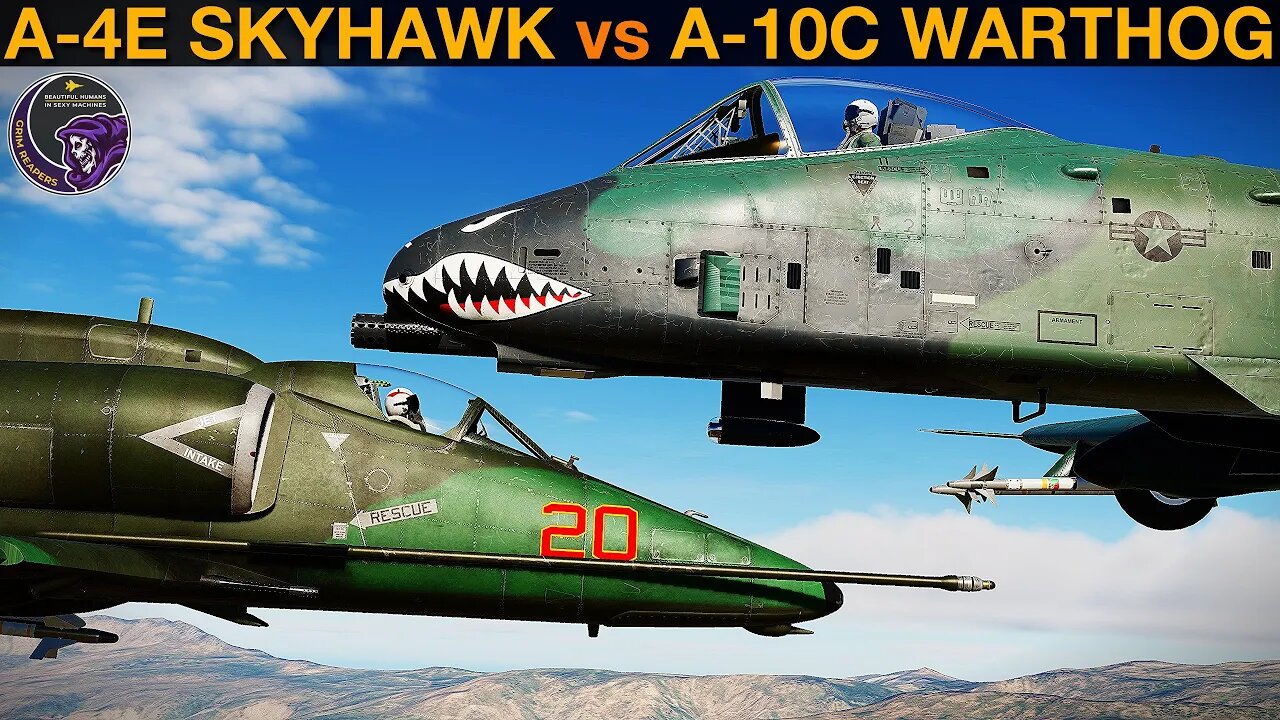 A-4E Skyhawk vs A-10C Thunderbolt II: Dogfight | DCS