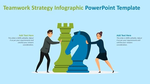 Teamwork Strategy Infographic PowerPoint Template