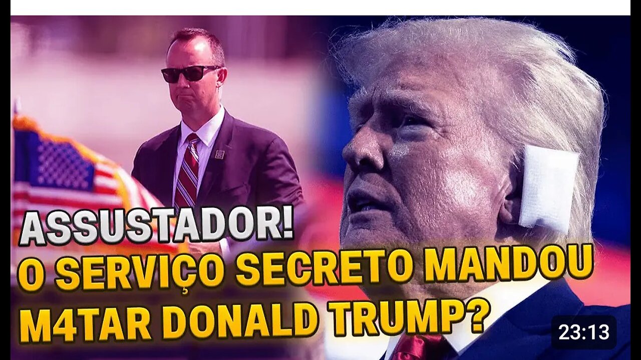 😱ASSUSTADOR! Atualizações: O SERVIÇO SECRETO tentou matar TRUMP?