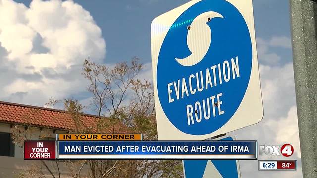 Marco island family evicted while evacuating from Irma