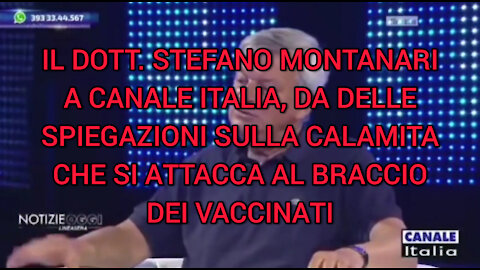 IL DOTT. STEFANO MONTANARI A CANALE ITALIA, DA DELLE SPIEGAZIONI SUL CONTENUTO MAGNETICO DEI VACCINI