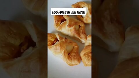 Egg Puffs In Air Fryer #shorts #airfryer #eggpuffs