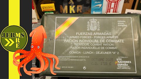 SQUID!! 2022 Spanish Individual Combat Ration Lunch Menu A-2 MRE Review