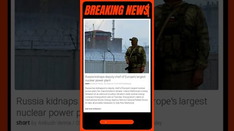 Russia's diabolical plan to take over Europe's largest nuclear power plant! | #shorts #news