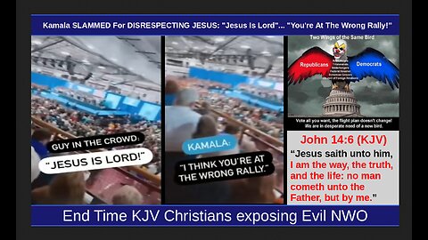 Kamala SLAMMED For DISRESPECTING JESUS: "Jesus Is Lord"... "You're At The Wrong Rally!"